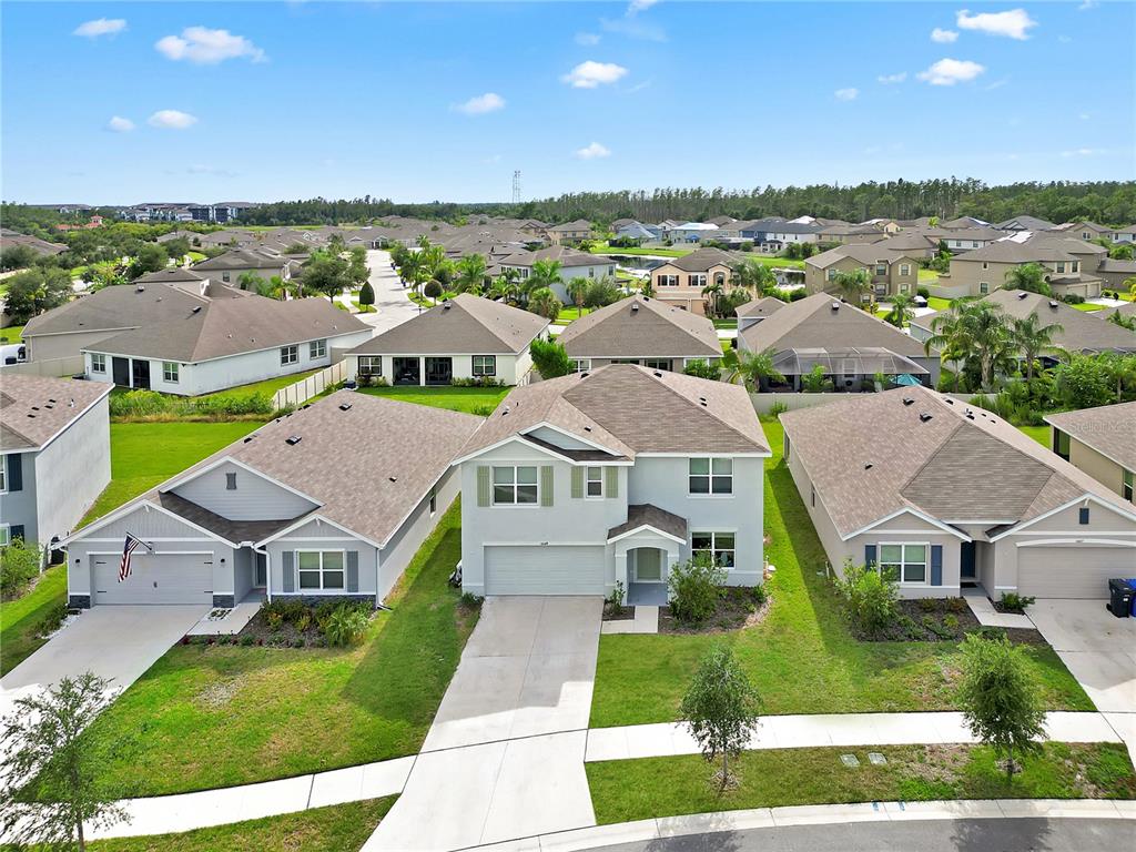 16669 Windmill Forge Pass Wimauma, FL 33598 - Photo 30 of 44 an aerial view of residential houses with outdoor space and street view