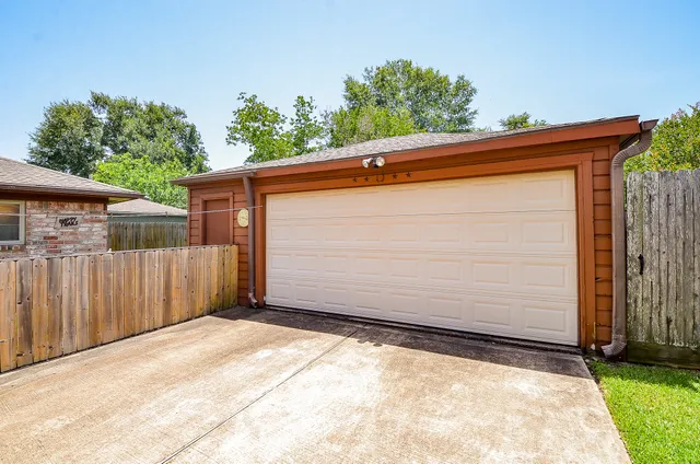a backyard of a house