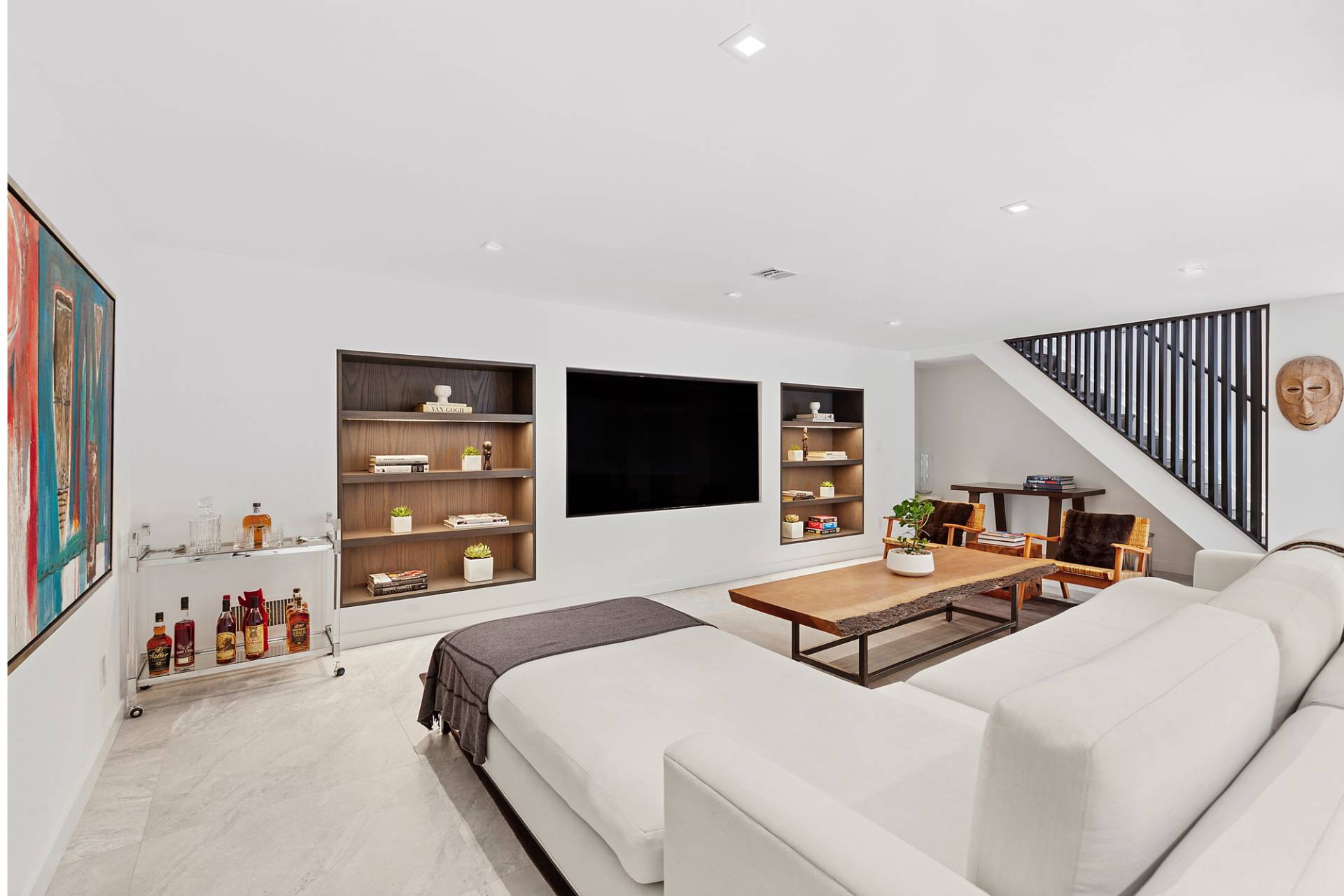8 Patriots Lane East Hampton, NY 11937 - Photo 17 of 23 a bedroom with two beds and a flat screen tv