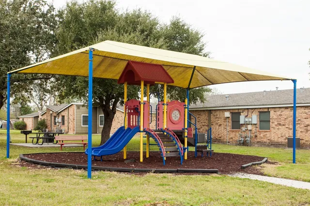 a view of outdoor space with seating
