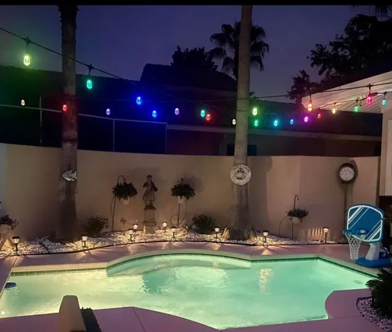 a view of a house with a outdoor space