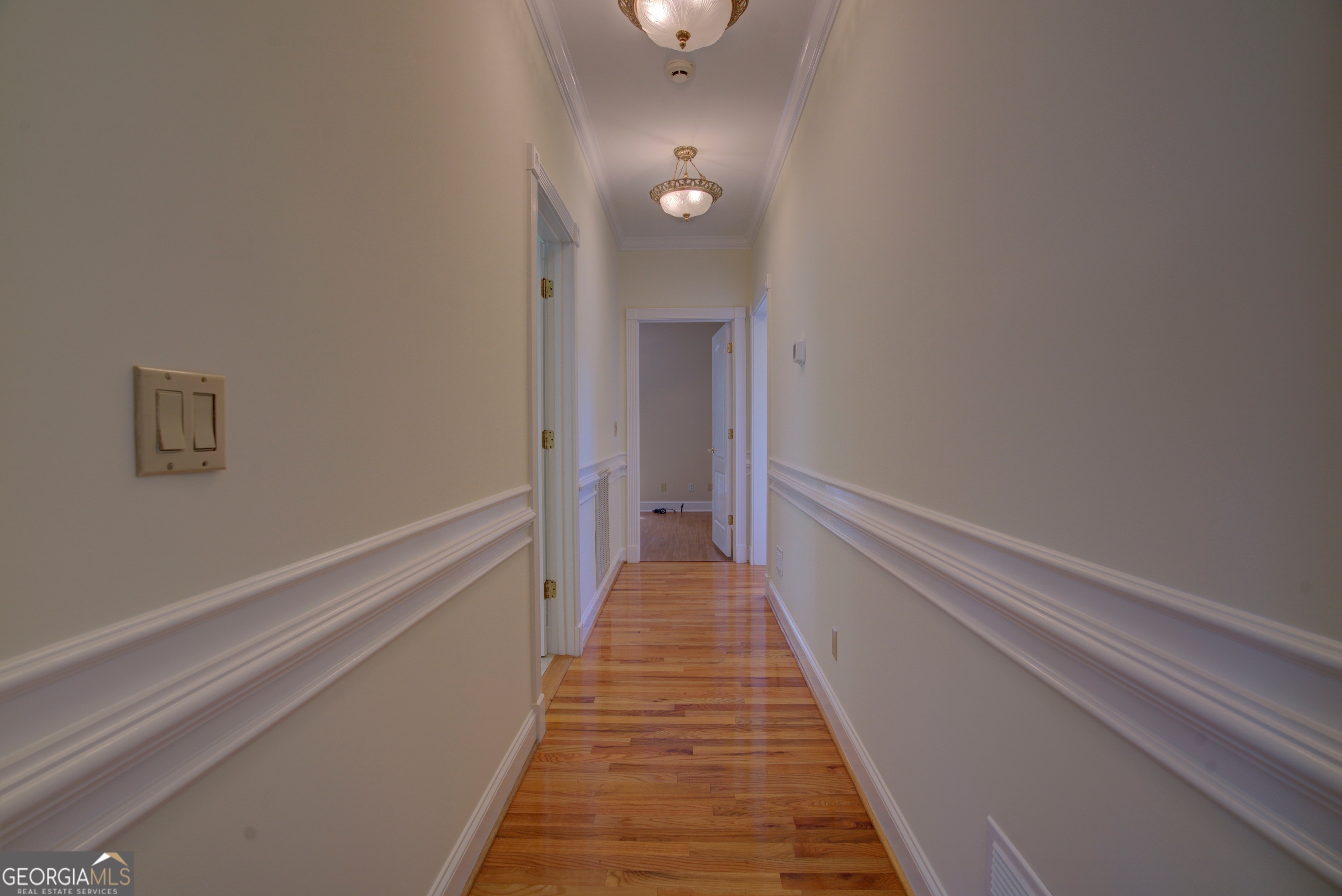 2011 Bailey Road Aragon, GA 30104 - Photo 29 of 66 a view of a hallway with wooden floor and staircase
