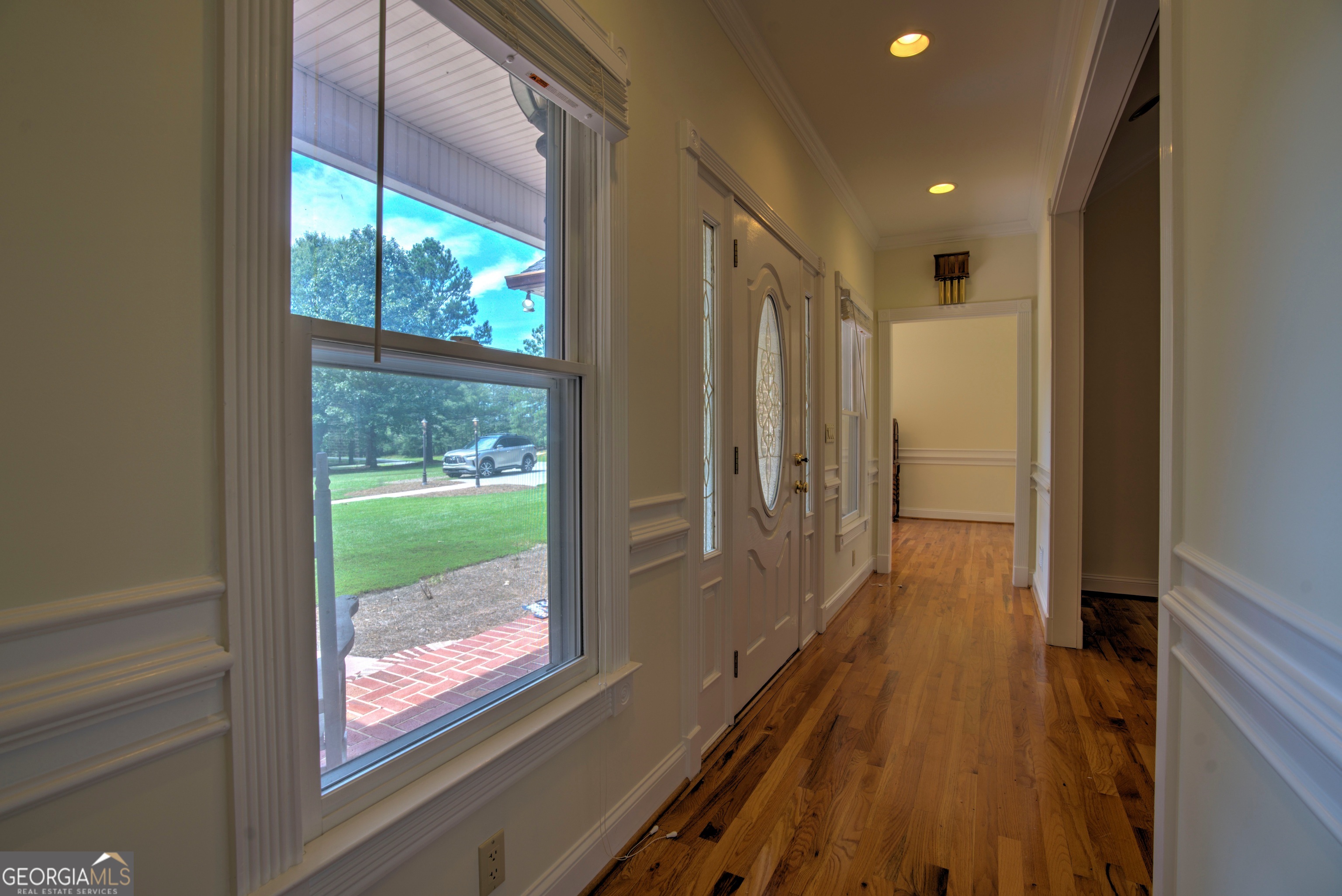 2011 Bailey Road Aragon, GA 30104 - Photo 53 of 66 a view of hallway with a large window and wooden floor