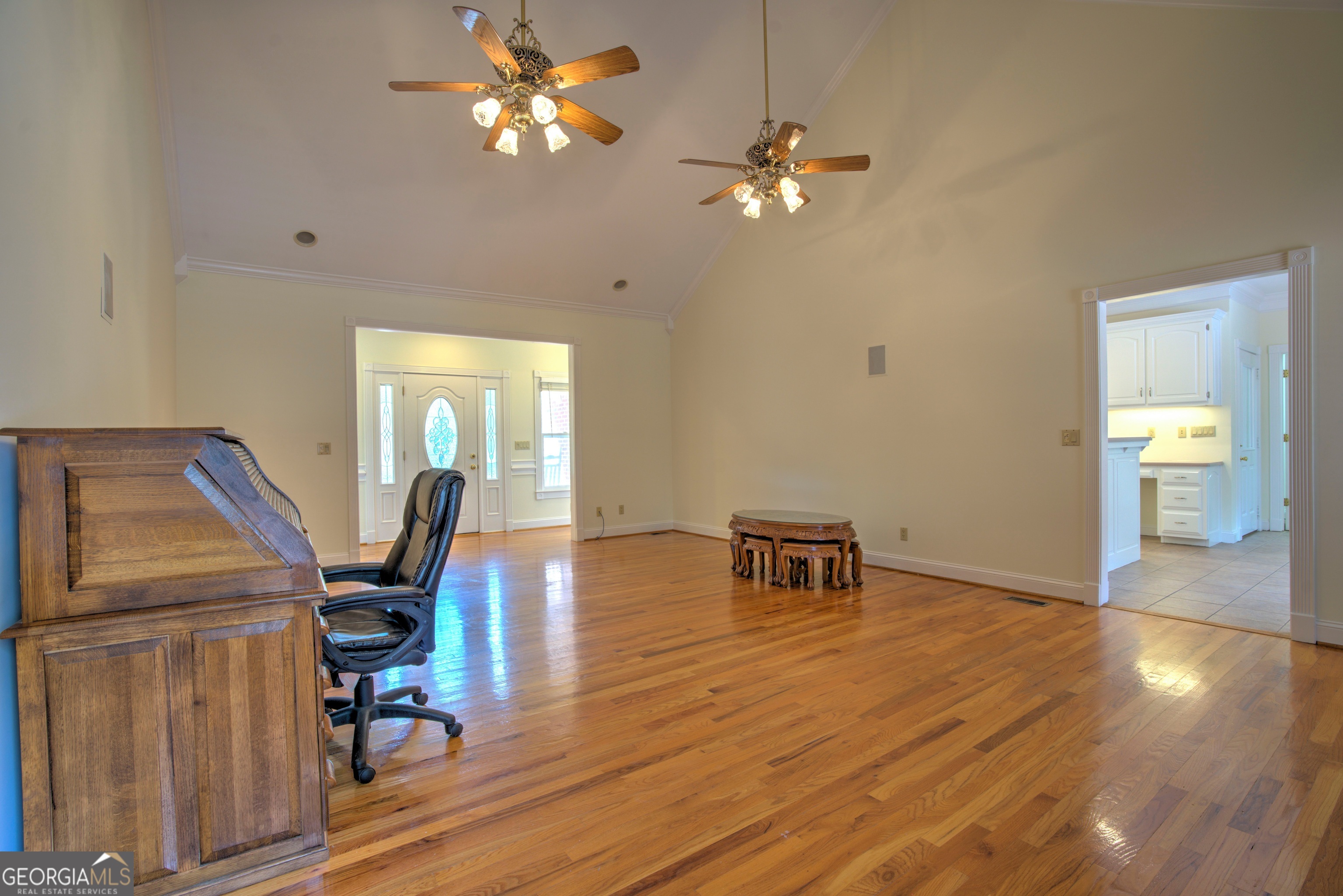 2011 Bailey Road Aragon, GA 30104 - Photo 57 of 66 a view of a livingroom with furniture wooden floor and a ceiling fan