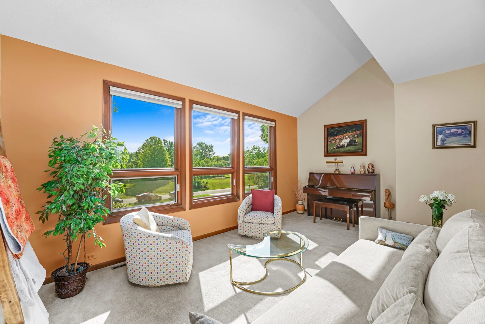 20320 Lea Road Deer Park, IL 60010 - Photo 4 of 31 a living room with furniture and a floor to ceiling window