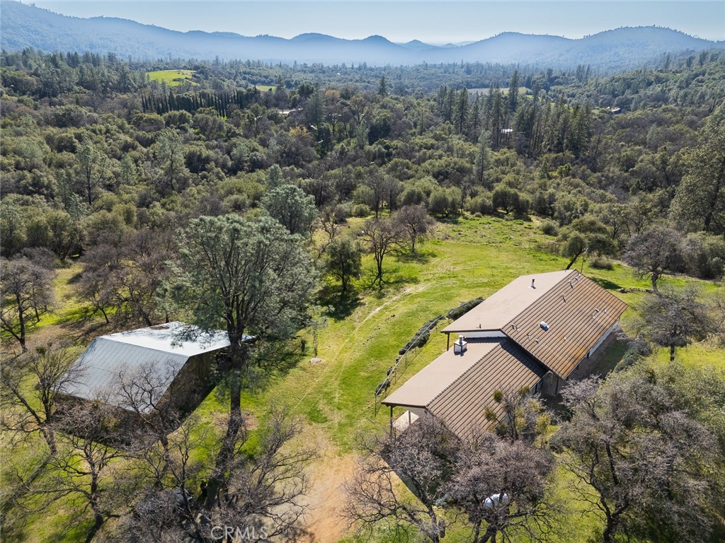 1718 Robinson Mill Road Bangor, CA 95914 - Photo 68 of 74 an aerial view of a house with a garden
