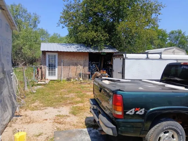 a view of a storage in a room
