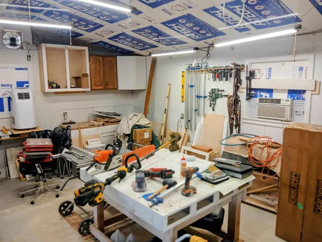 a view of tree covered with snow