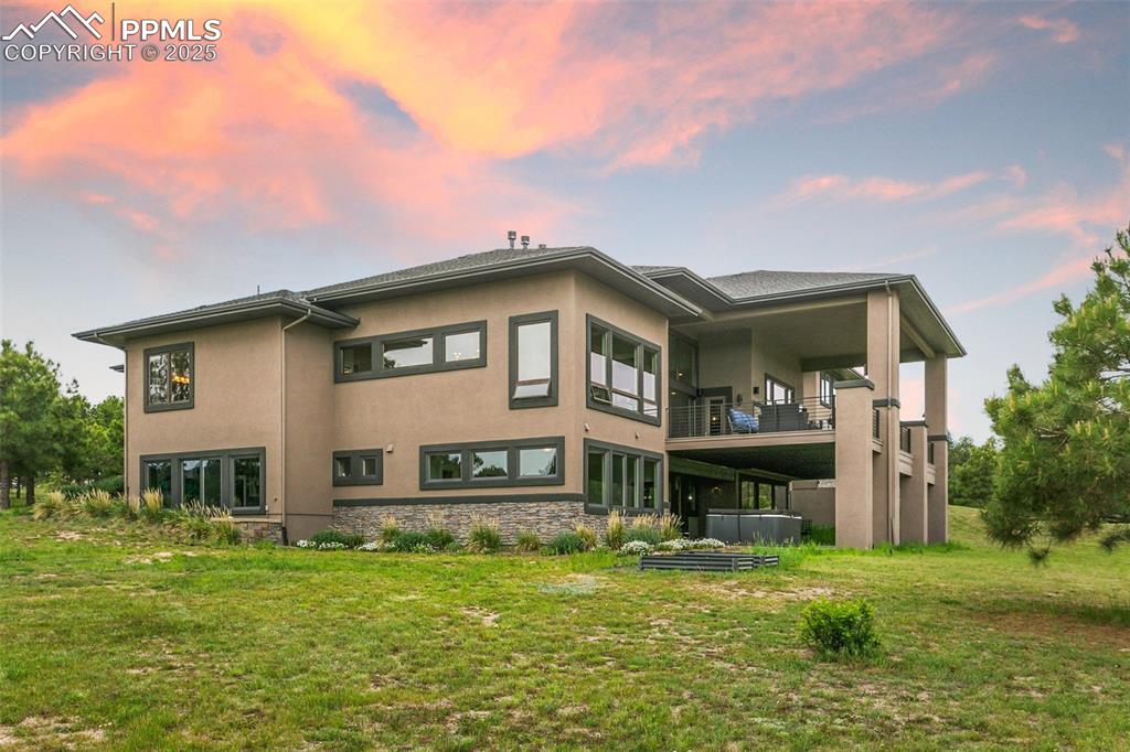 843 Long Timber Monument, CO 80132 - Photo 44 of 50 a front view of a house with a garden