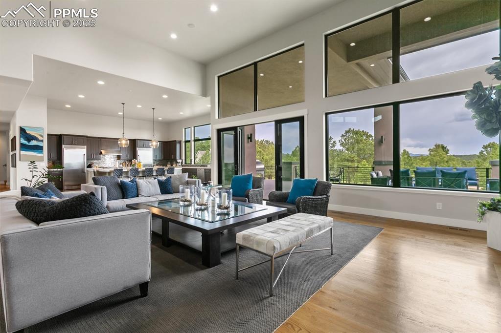 843 Long Timber Monument, CO 80132 - Photo 7 of 50 a living room with furniture and a large window
