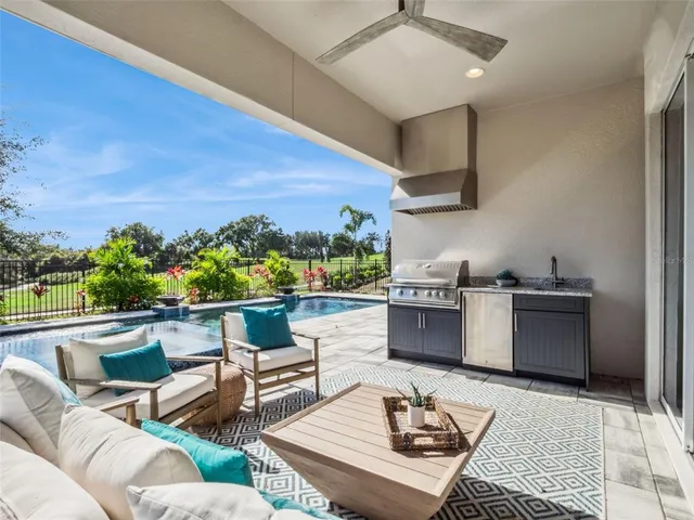 a aerial view of a town with many houses