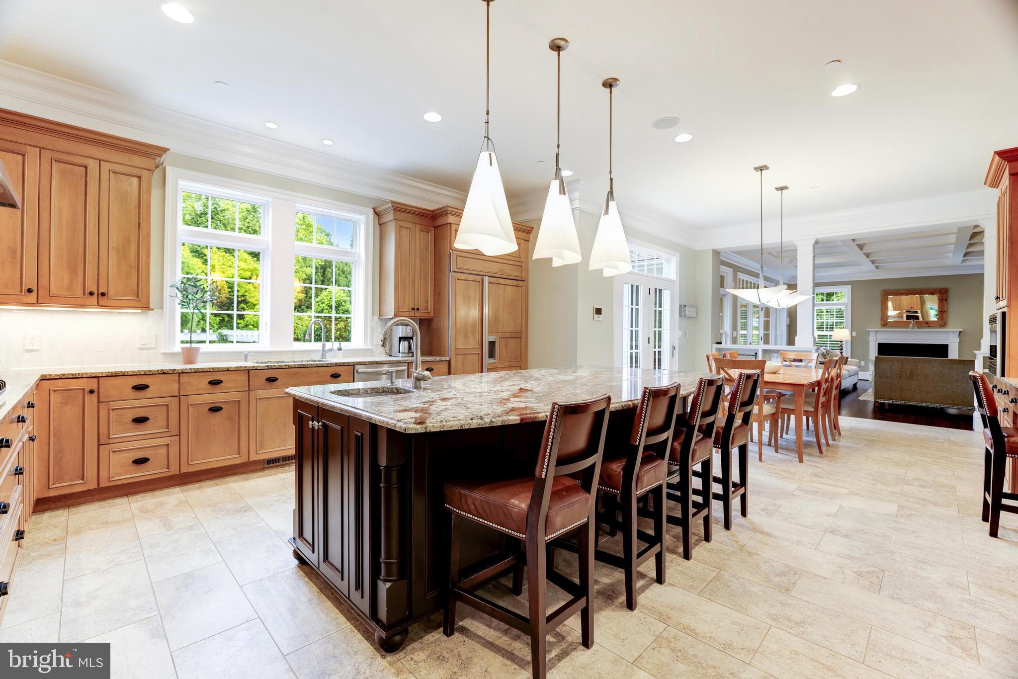 6502 Quaker Ridge Road North Bethesda, MD 20852 - Photo 16 of 60 With island seating for four