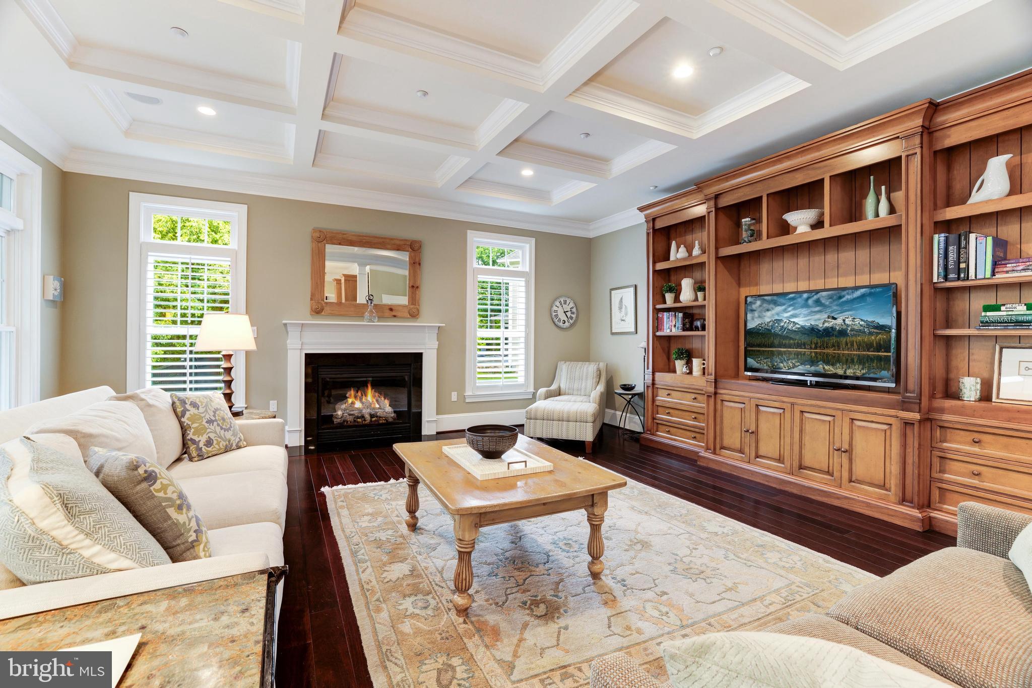 6502 Quaker Ridge Road North Bethesda, MD 20852 - Photo 24 of 60 With a tray ceiling and gas fireplace