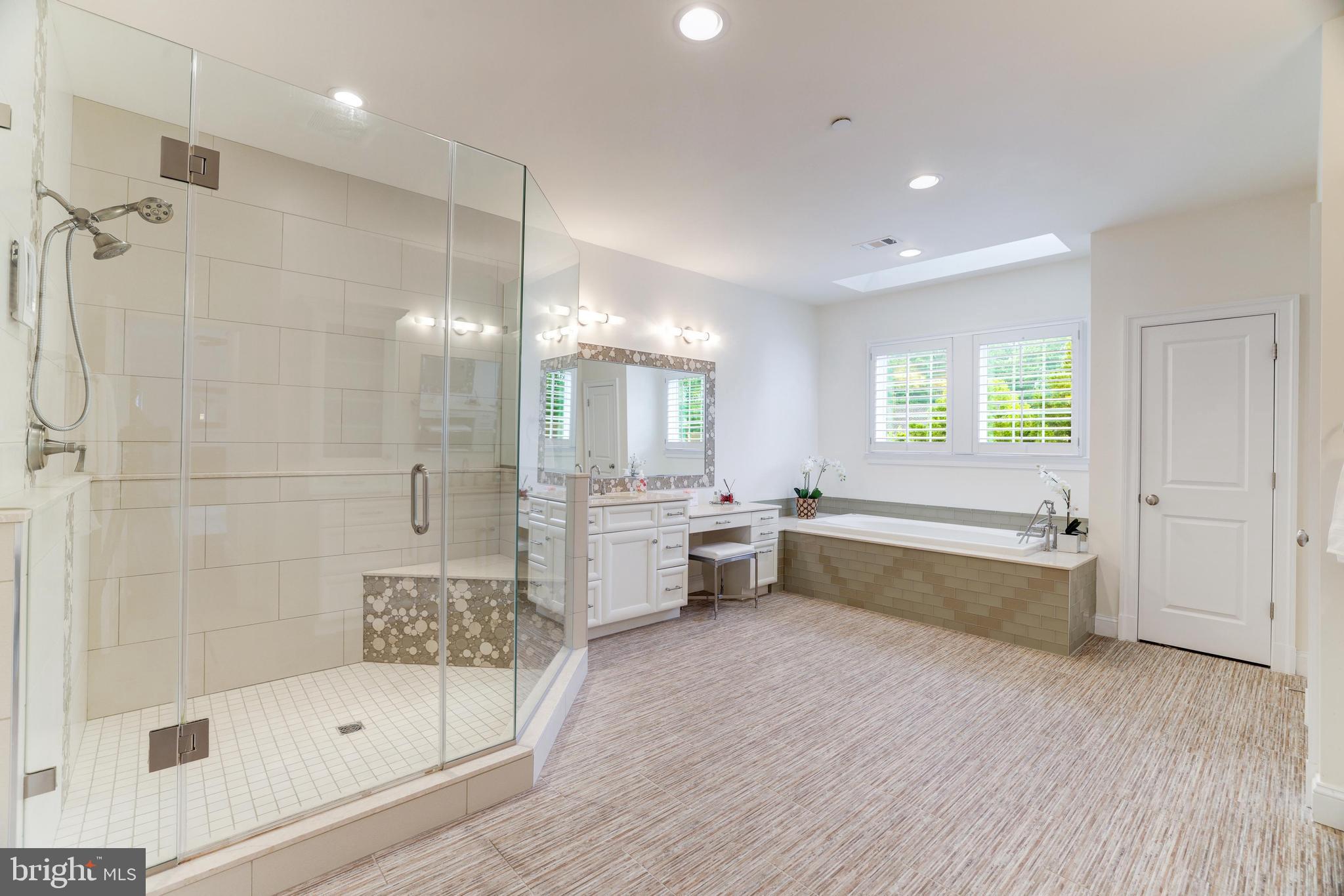6502 Quaker Ridge Road North Bethesda, MD 20852 - Photo 33 of 60 And a huge primary bathroom with a soaking tub,
