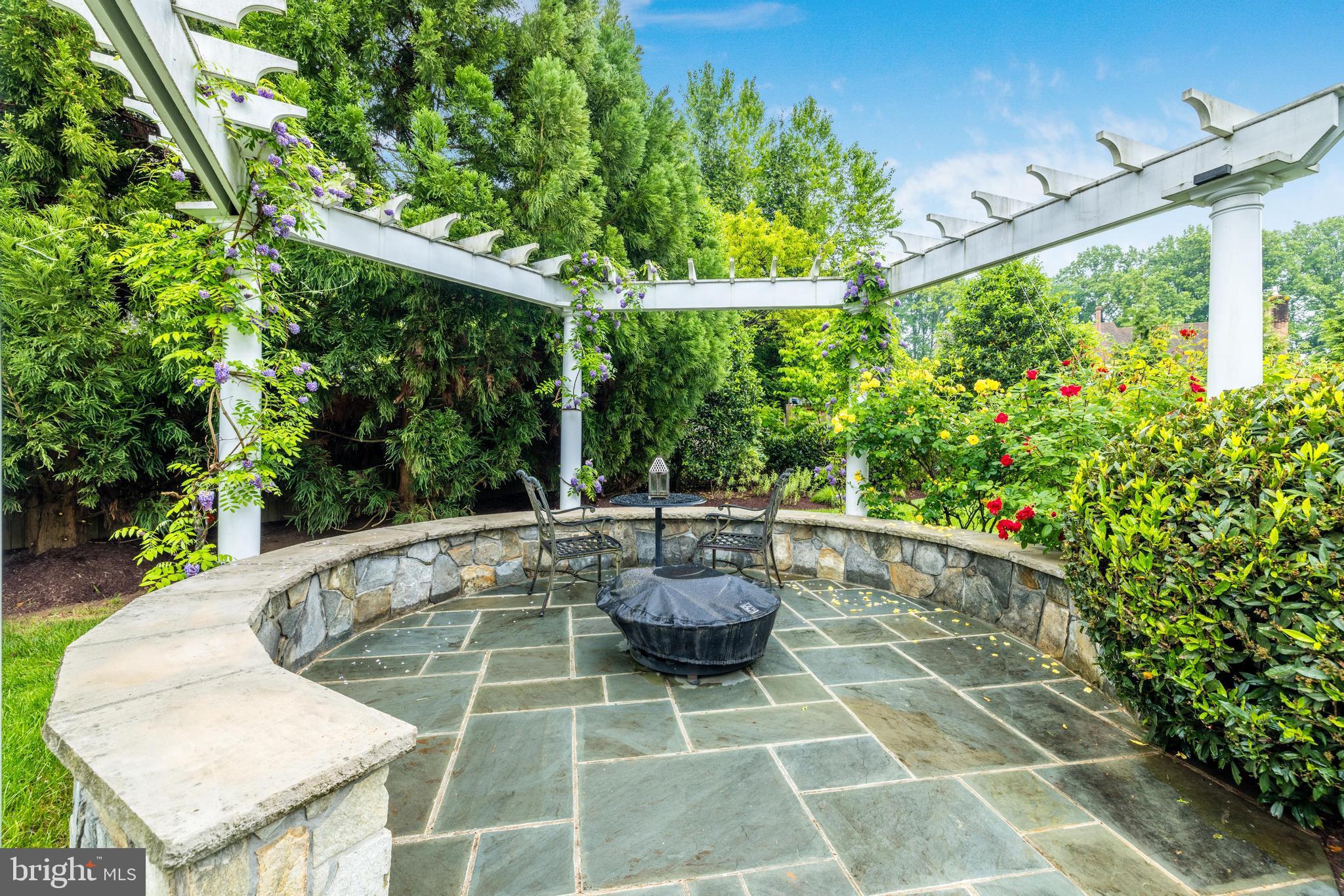 6502 Quaker Ridge Road North Bethesda, MD 20852 - Photo 57 of 60 Or by the fire on the patio with the pergola