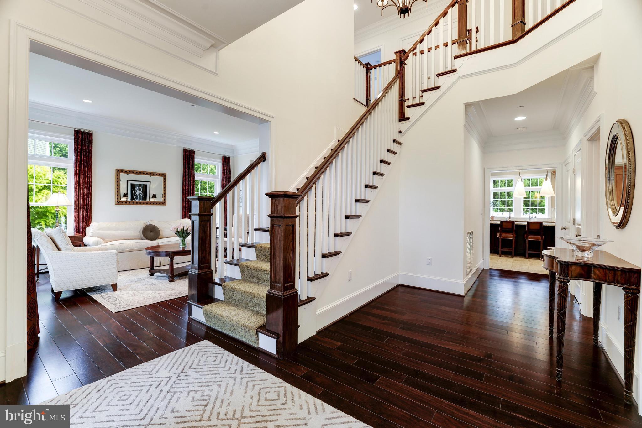 6502 Quaker Ridge Road North Bethesda, MD 20852 - Photo 6 of 60 Dramatic staircase...