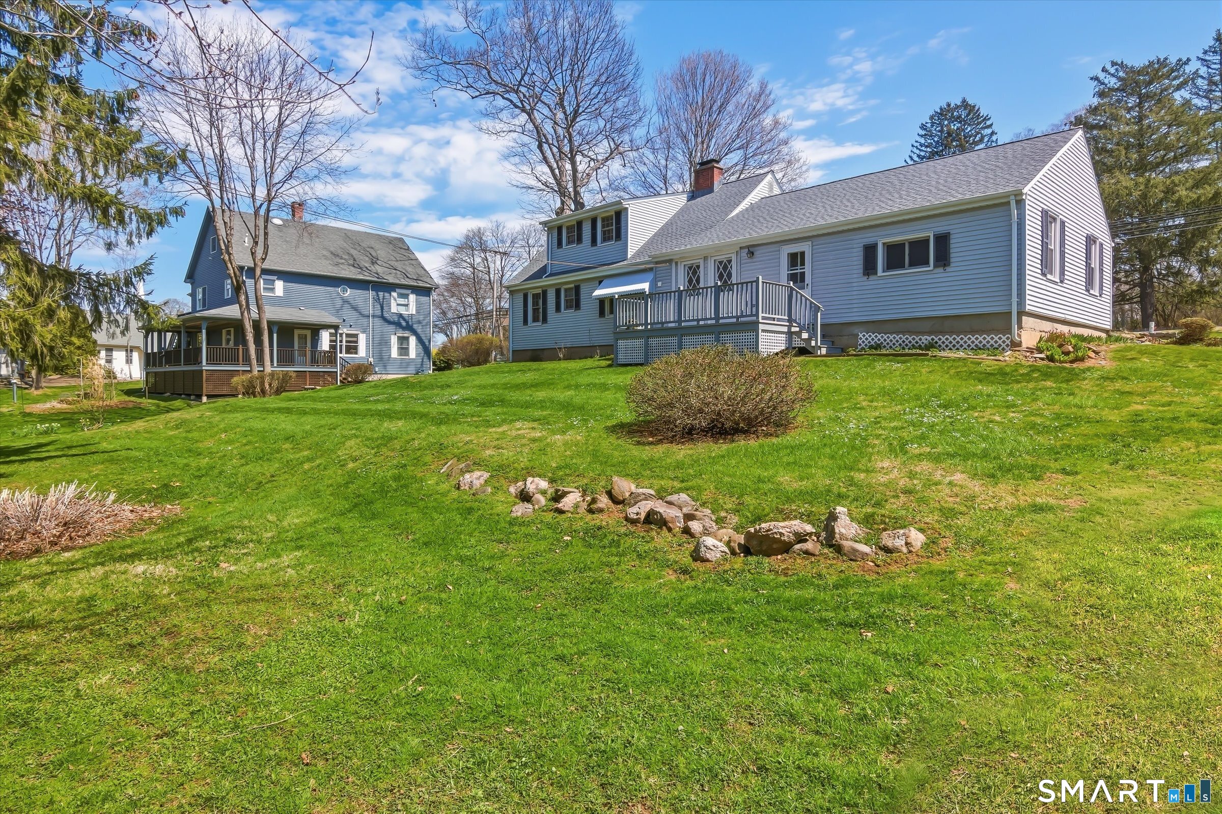 204 Branford Road North Branford, CT 06471 - Photo 32 of 39 a view of a house with a big yard potted plants and large tree