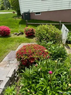 a view of swimming pool from a balcony
