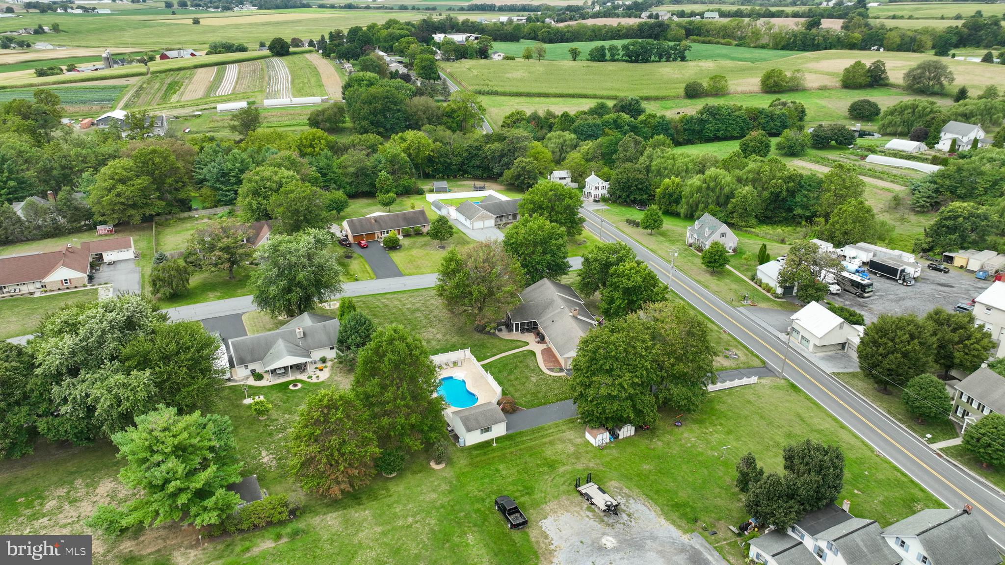 310 West Lexington Road Lititz, PA 17543 - Photo 55 of 58 an aerial view of residential houses with outdoor space and street view
