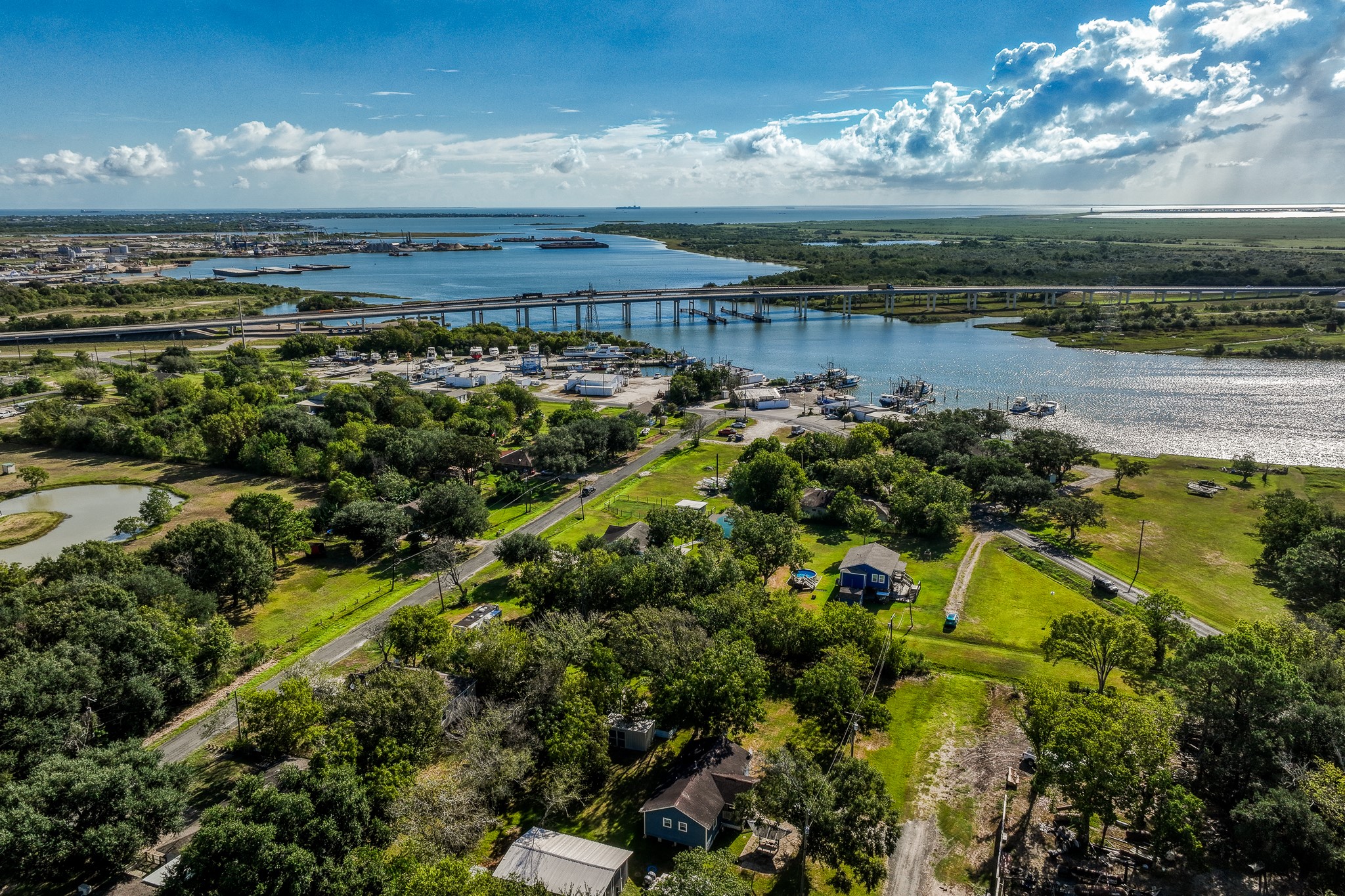 6510 Wig Street San Leon, TX 77539 - Photo 37 of 41 a view of a house with a lake view