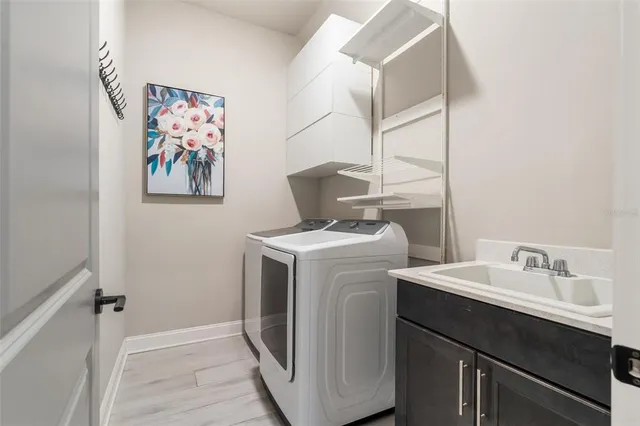 a view of an empty room