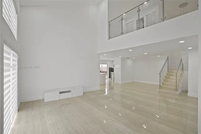 a view of a livingroom with a furniture