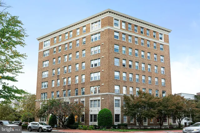 a front view of a building