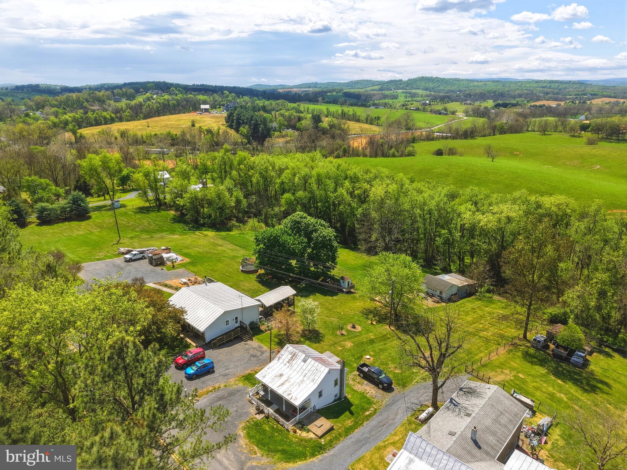 353 Turkey Knob Road Quicksburg, VA 22847 - Photo 32 of 35 an aerial view of a house with garden view