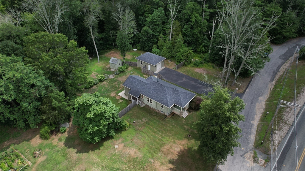 15 Slab Bridge Road Freetown, MA 02702 - Photo 38 of 39 an aerial view of a house with pool outdoor seating and yard