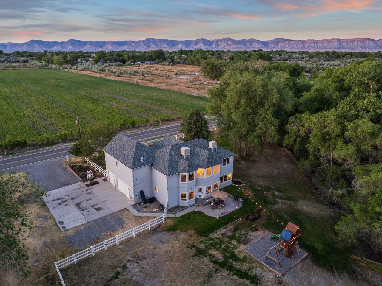 2433 H Road Grand Junction, CO 81505 - Photo 39 of 42 an aerial view of a house with a garden