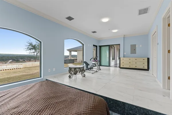 a view of a livingroom with furniture and window
