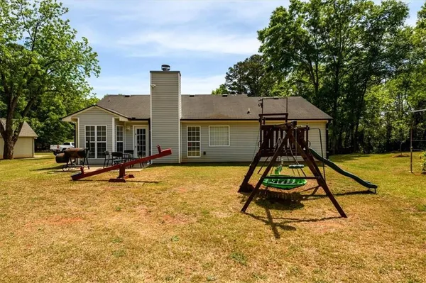 a house view with a seating space