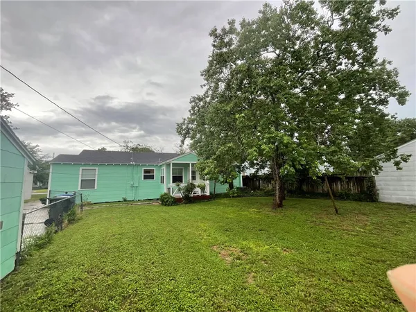 a side view of a house