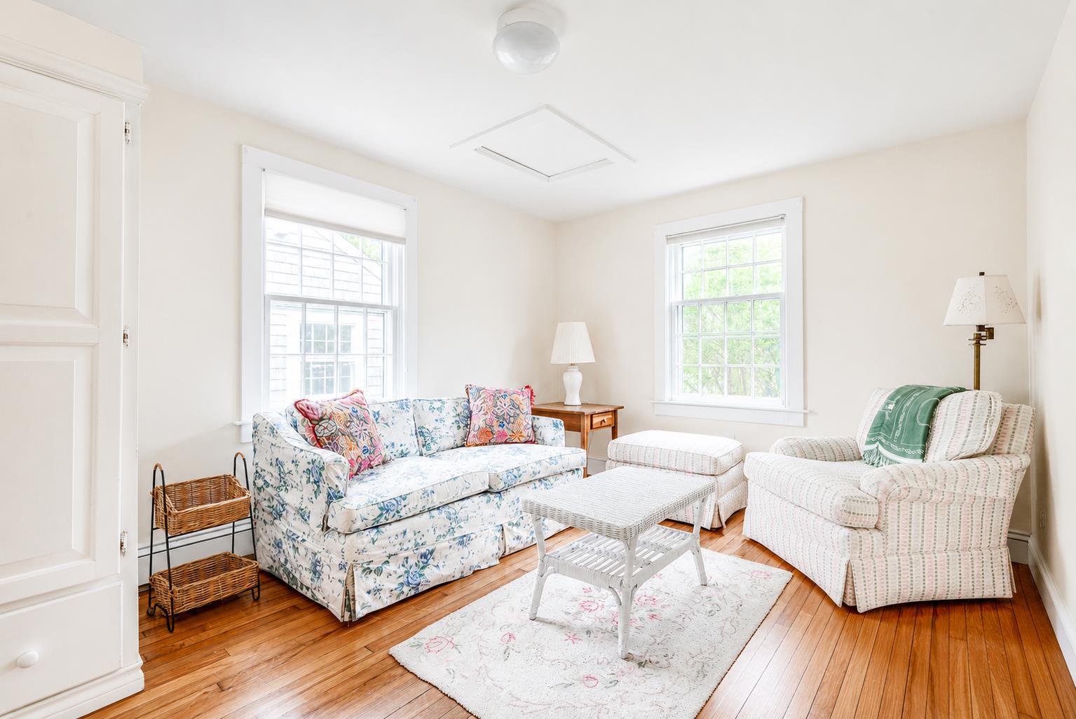 12 King Street Nantucket, MA 02554 - Photo 20 of 32 a living room with furniture and a wooden floor