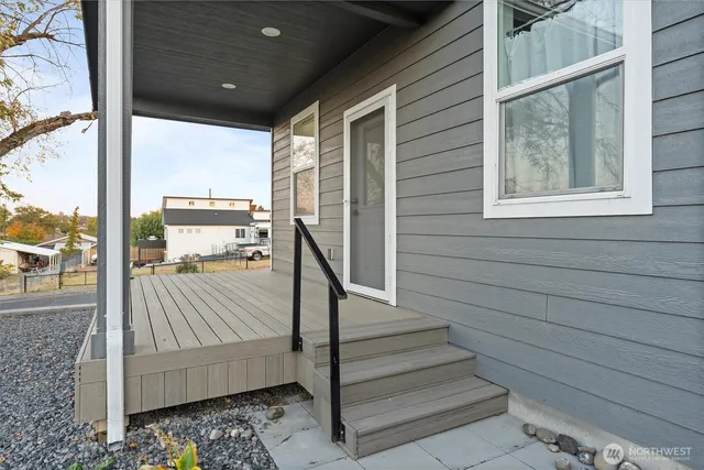a view of balcony with couch
