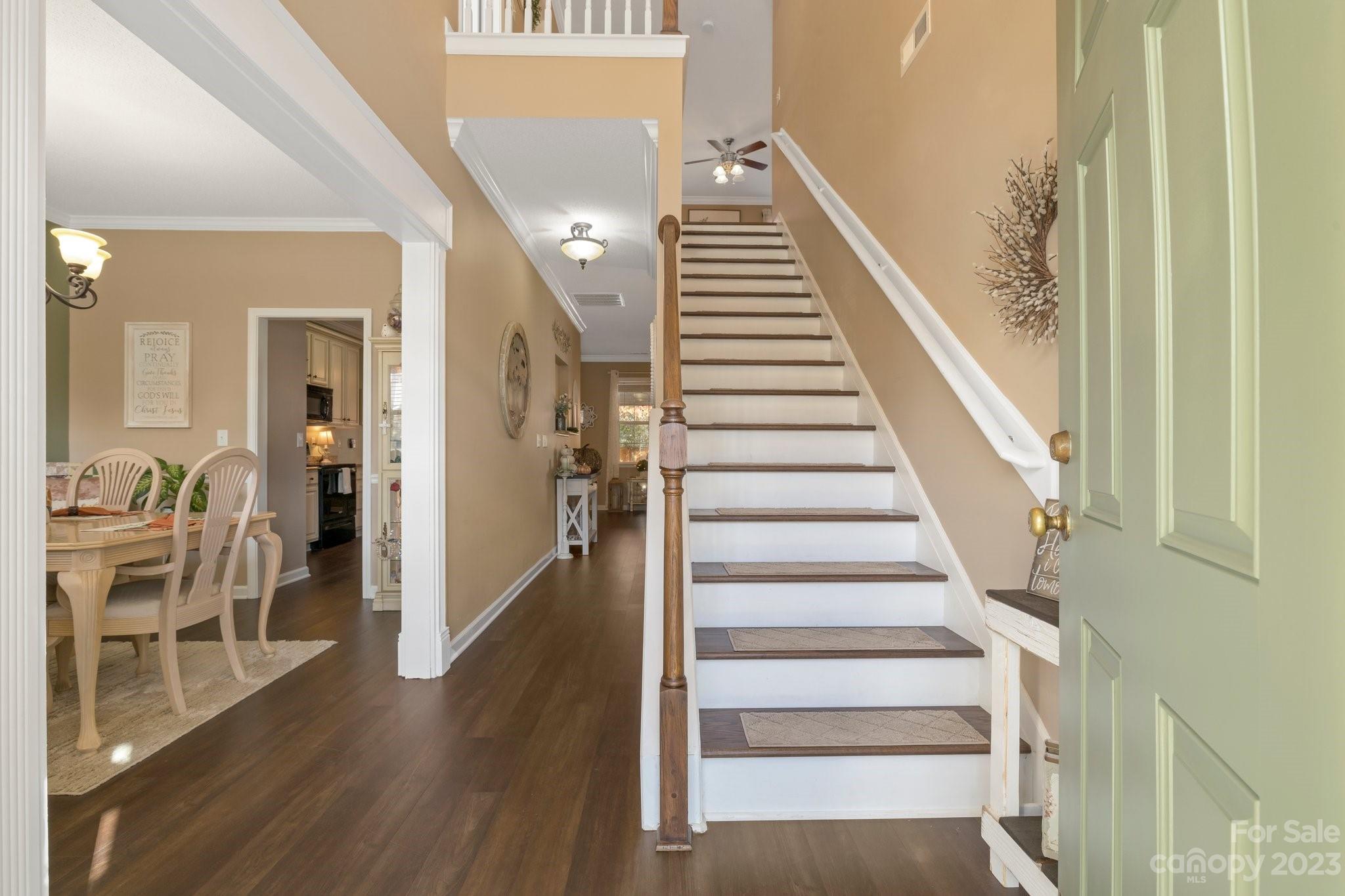 101 Woodfern Road Fletcher, NC 28732 - Photo 15 of 38 a view of entryway and hall with wooden floor