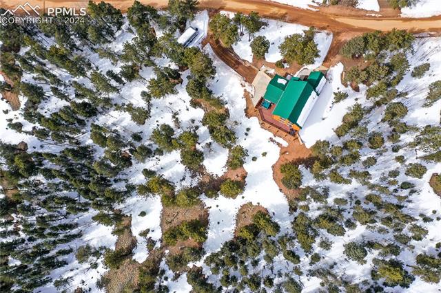 156 Paradiso Road Divide, CO 80814 - Photo 43 of 45 Snowy aerial view