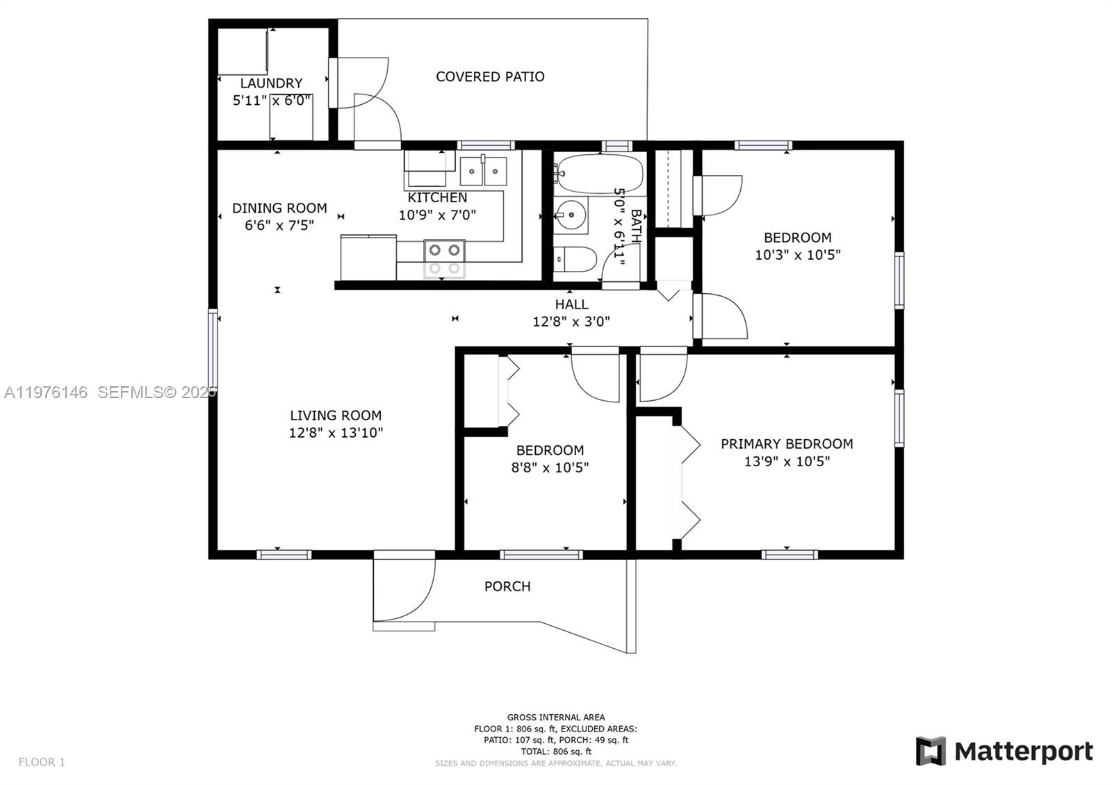 5245 Southwest 98th Court Miami, FL 33165 - Photo 22 of 22 a picture of a floor plan