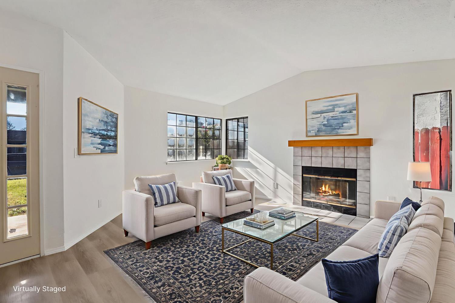 Virtually Staged Living Room