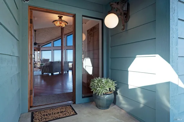 a view of lobby with workspace