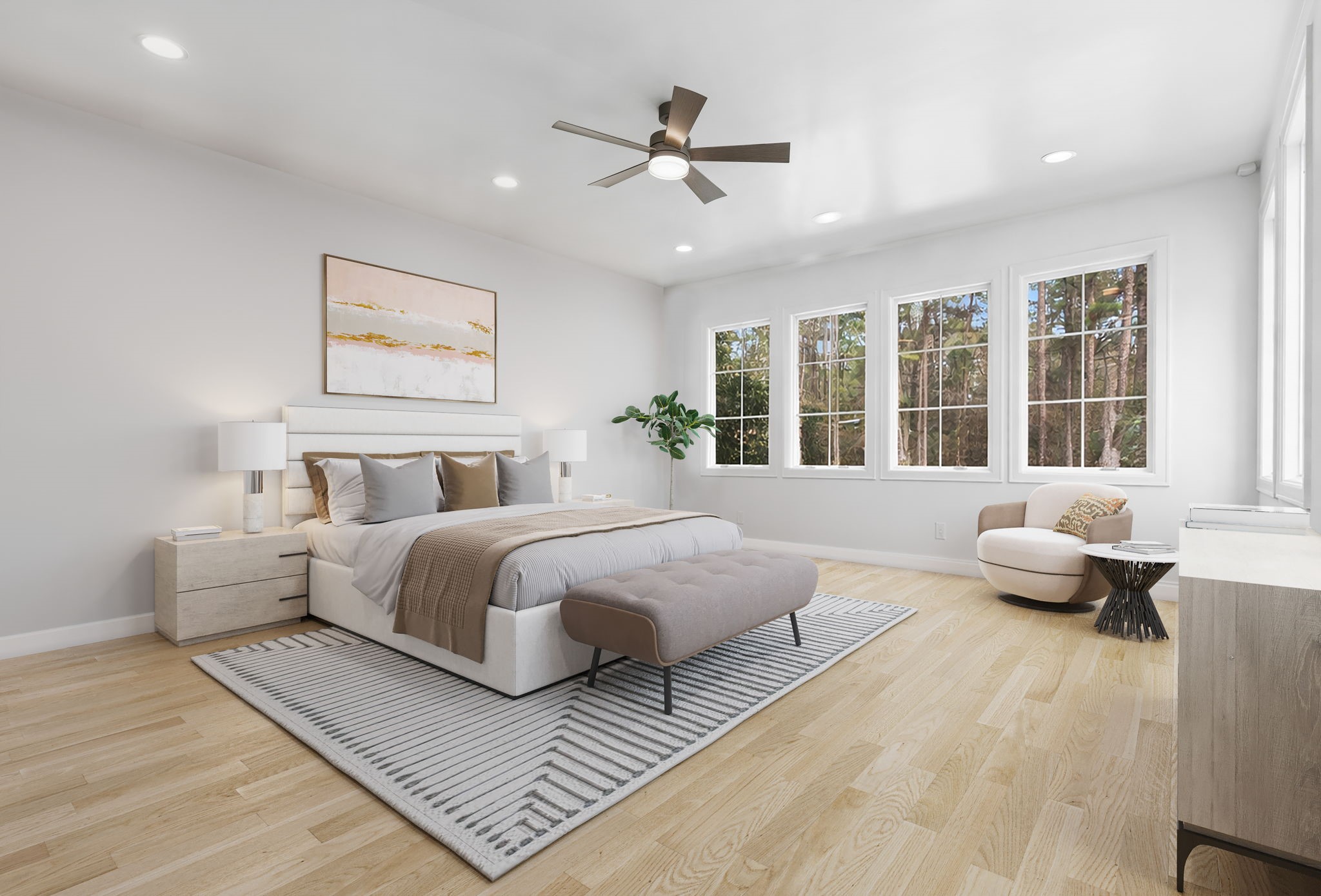 10 Riata Drive Magnolia, TX 77354 - Photo 26 of 48 Virtual rendering of downstairs flex room as a bedroom.