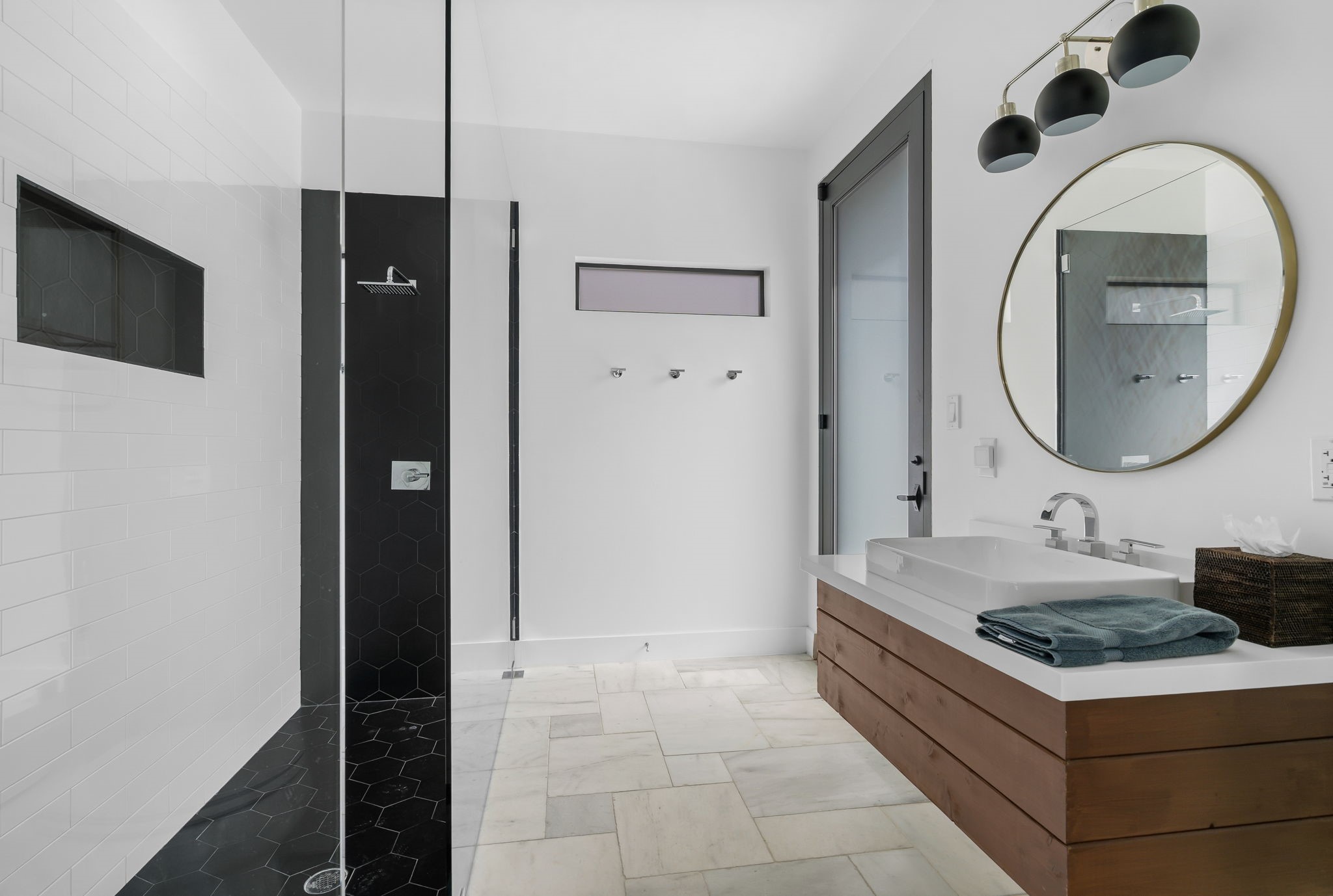 10 Riata Drive Magnolia, TX 77354 - Photo 9 of 48 This stylish full bath has a large walk-in shower and separate poolside access. Step outside to find an air conditioned storage closet.