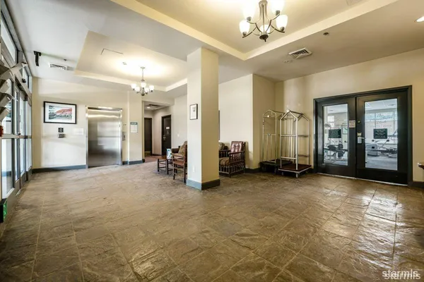 a view of a hallway with a hallway