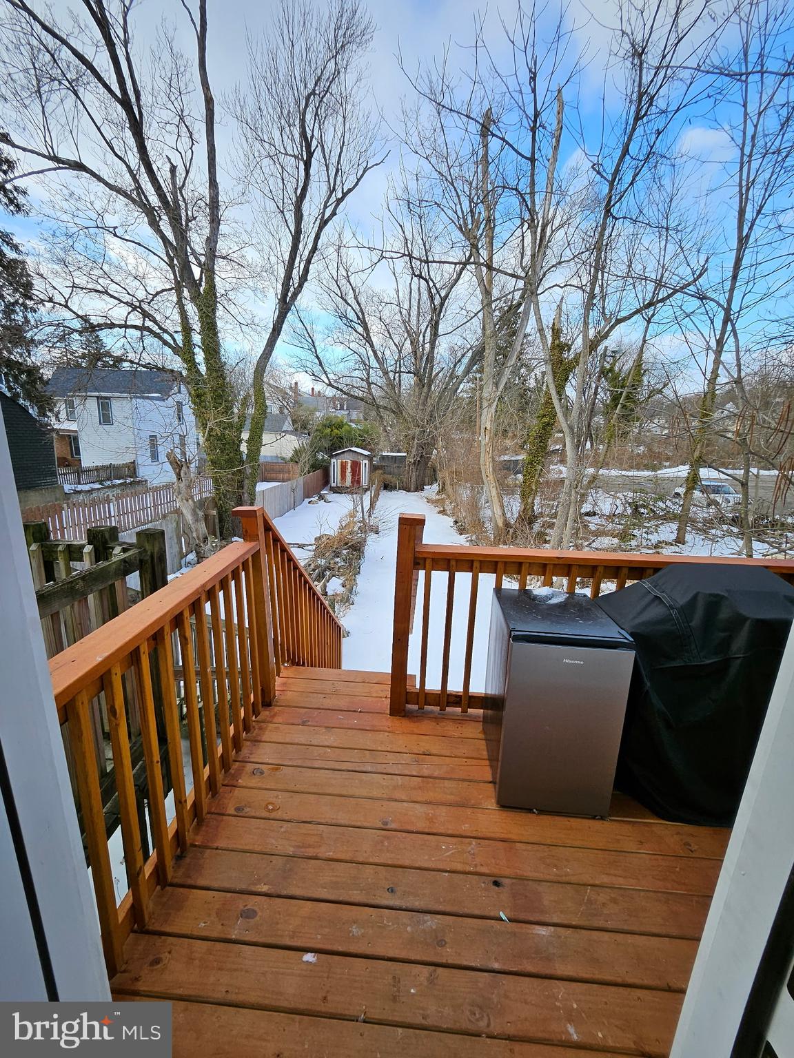 209 Mill Street Mount Holly, NJ 08060 - Photo 13 of 13 a view of deck with seating space and trees