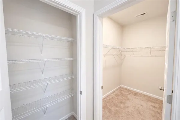 a view of a room with rack on the wall