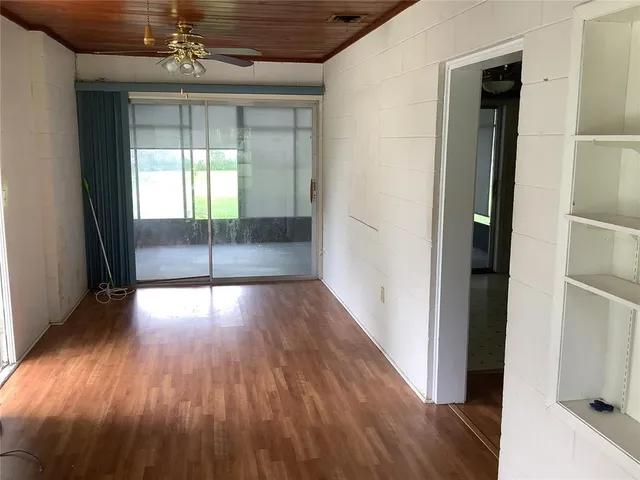 an empty room and a window