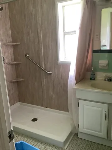 a house view with a garden space