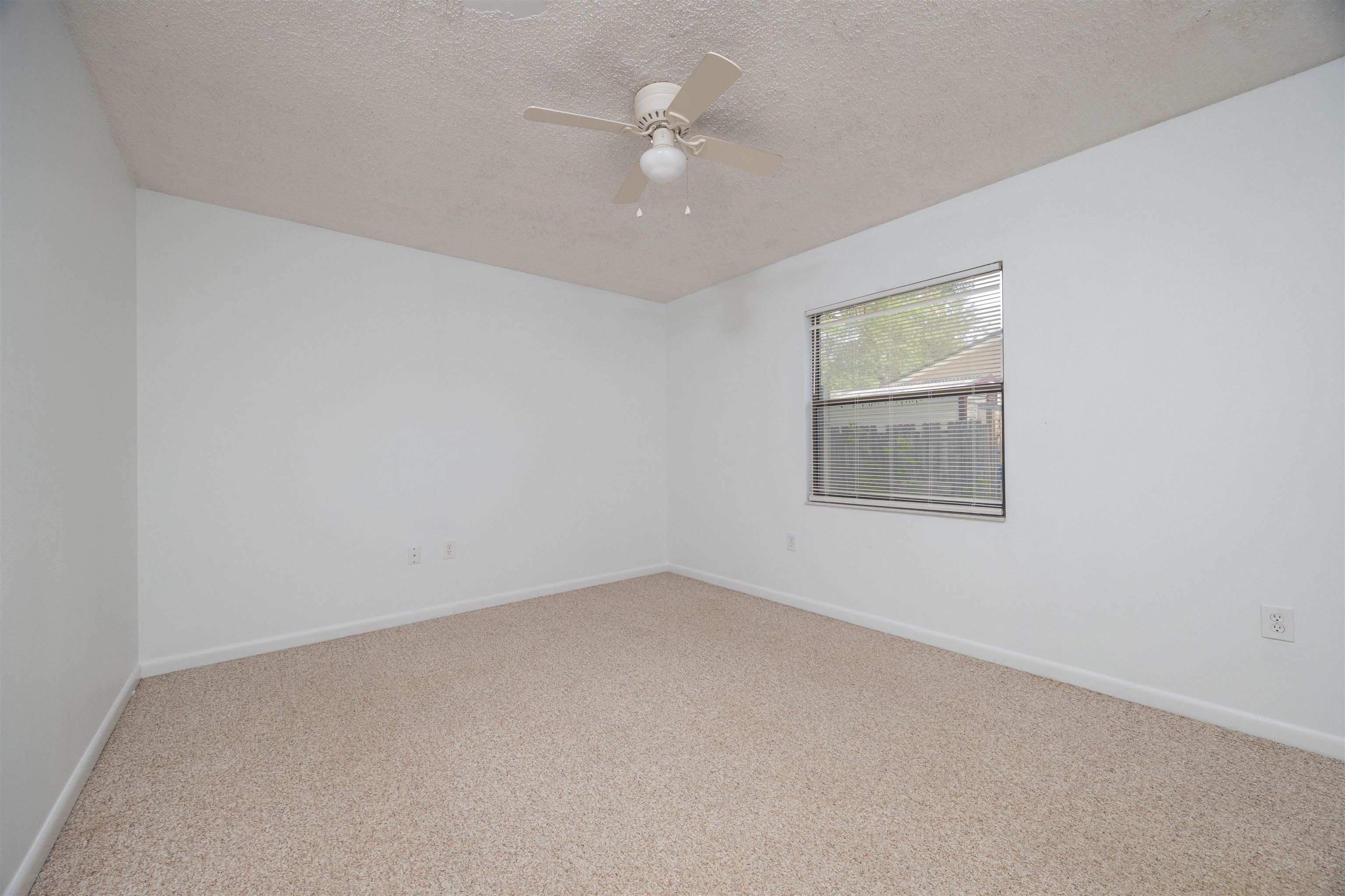 114 Lobelia Road St. Augustine, FL 32086 - Photo 14 of 38 an empty room with a window and a ceiling fan