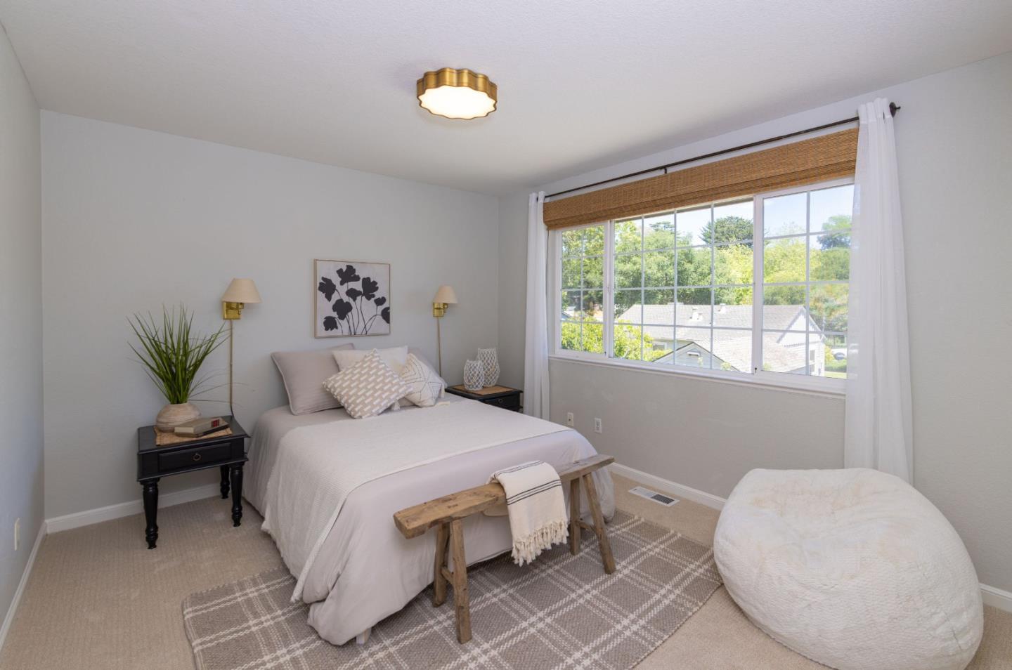 123 Reed Way Santa Cruz, CA 95060 - Photo 20 of 39 a bedroom with a bed and a window