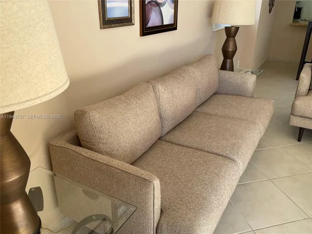 a view of a livingroom with furniture